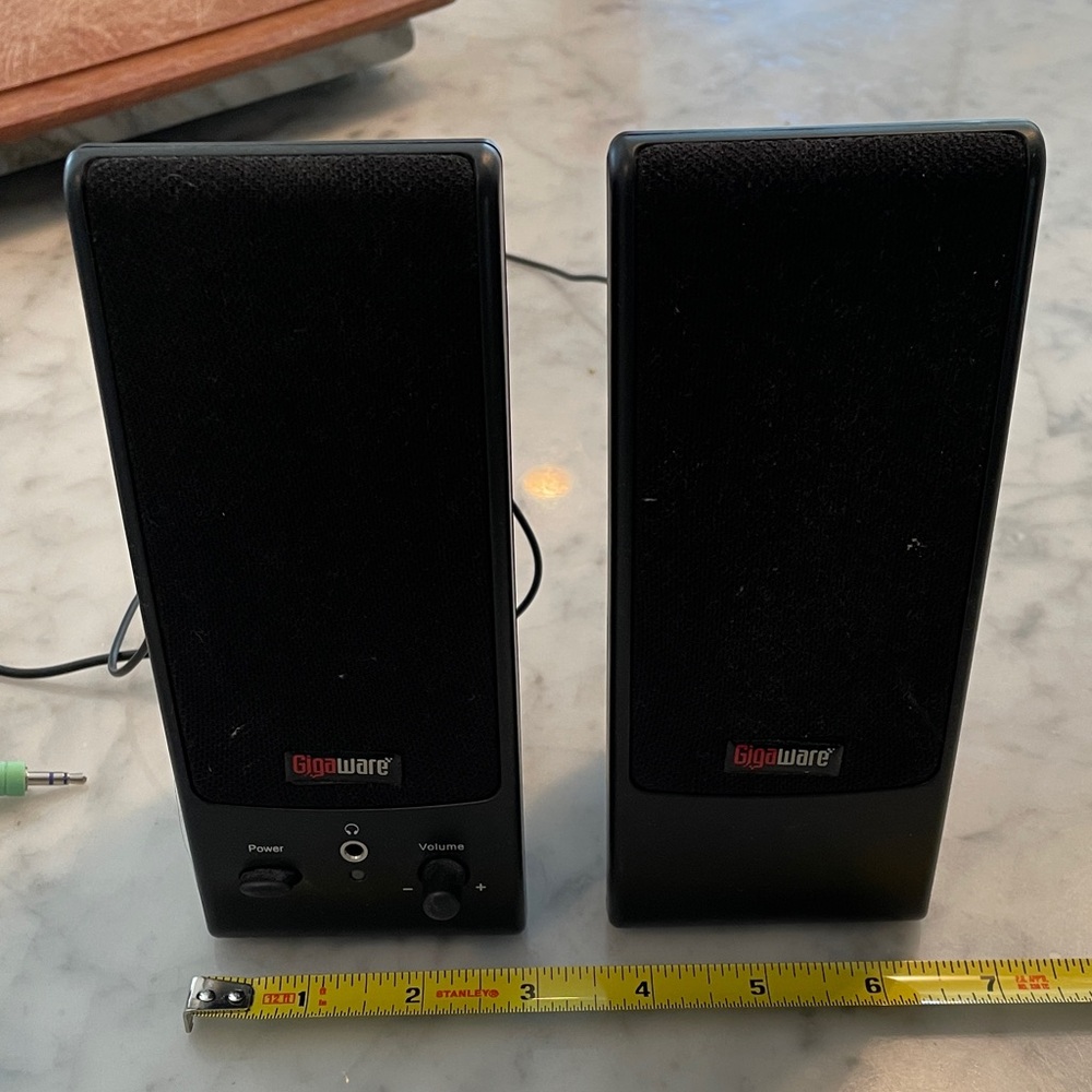 Gigaware Black Portable Speakers